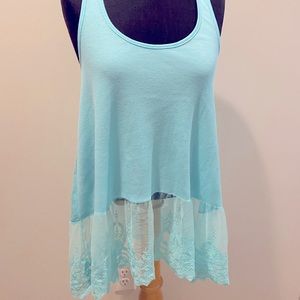 Umgee lace trim tank top